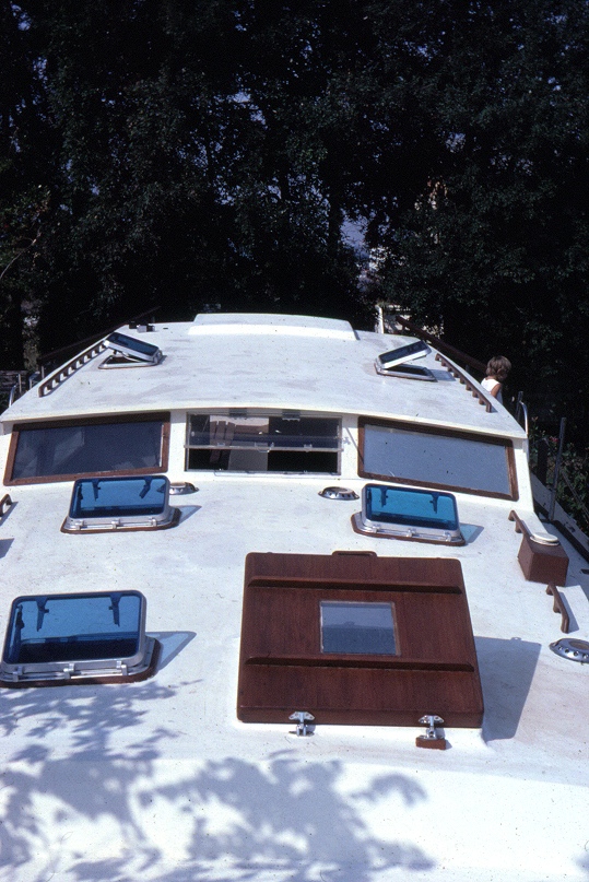 Chricanto under construction, cabin top view.