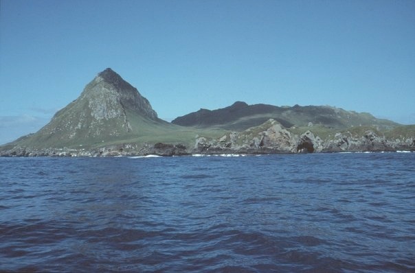 Approaching Nightingale Island from the north-west.